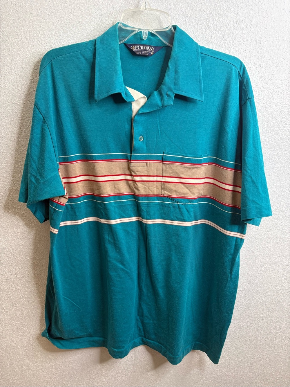 Vtg Puritan Golf Polo with Front Pocket Size XL